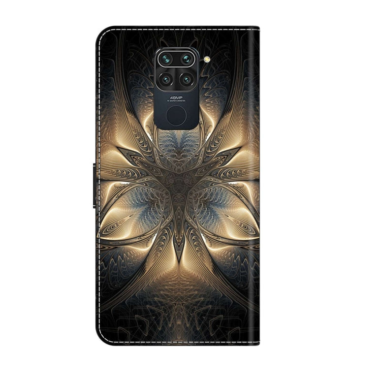 For Xiaomi Redmi Note 9 Crystal 3D Shockproof Protective Leather Phone Case(Luminous Building)