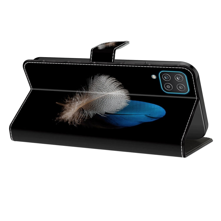 For Xiaomi Redmi Note 9 Crystal 3D Shockproof Protective Leather Phone Case(Two Branches)