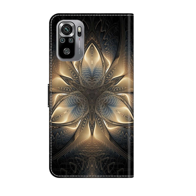 For Xiaomi Redmi Note 10 4G Crystal 3D Shockproof Protective Leather Phone Case(Luminous Building)