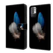 For Xiaomi Redmi Note 10 5G Crystal 3D Shockproof Protective Leather Phone Case(Two Branches)