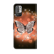 For Xiaomi Redmi Note 10 5G Crystal 3D Shockproof Protective Leather Phone Case(Crystal Butterfly)