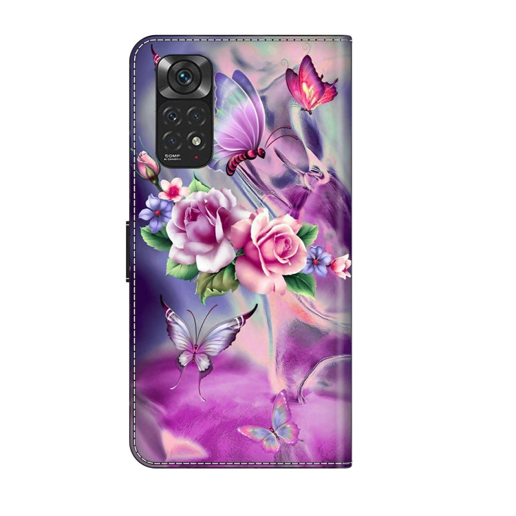 For Xiaomi Redmi Note 11 Global Crystal 3D Shockproof Protective Leather Phone Case(Butterfly)