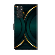 For Xiaomi Redmi Note 11 Global Crystal 3D Shockproof Protective Leather Phone Case(Gold Outline)