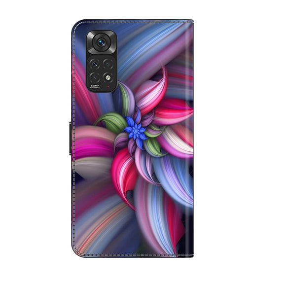 For Xiaomi Redmi Note 11 Global Crystal 3D Shockproof Protective Leather Phone Case(Colorful Flower)
