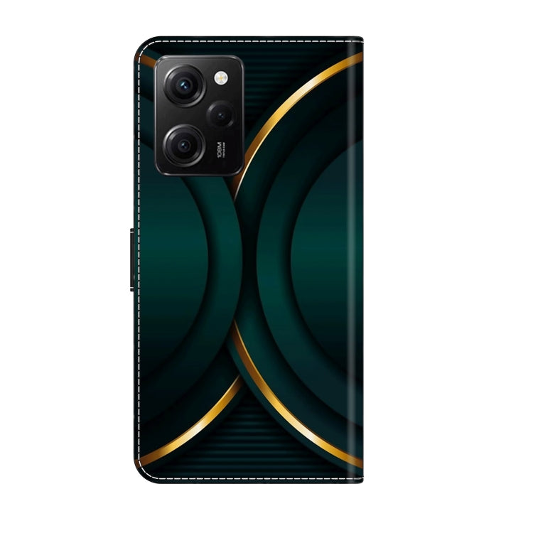 For Xiaomi Redmi Note 12 Pro Global Crystal 3D Shockproof Protective Leather Phone Case(Gold Outline)