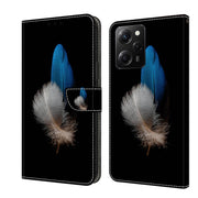 For Xiaomi Redmi Note 12 Pro Global Crystal 3D Shockproof Protective Leather Phone Case(Two Branches)