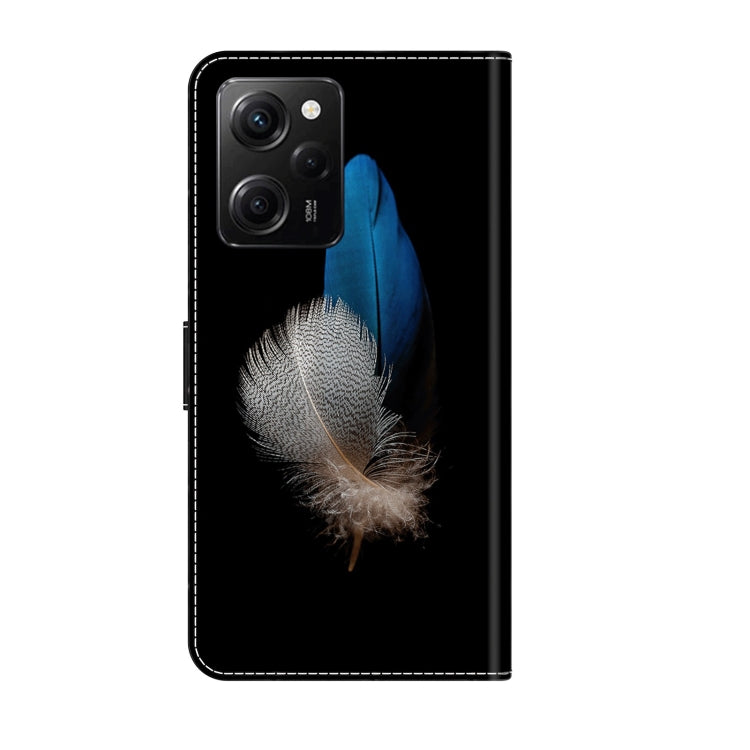 For Xiaomi Redmi Note 12 Pro Global Crystal 3D Shockproof Protective Leather Phone Case(Two Branches)
