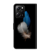 For Xiaomi Redmi Note 12 Pro Global Crystal 3D Shockproof Protective Leather Phone Case(Two Branches)