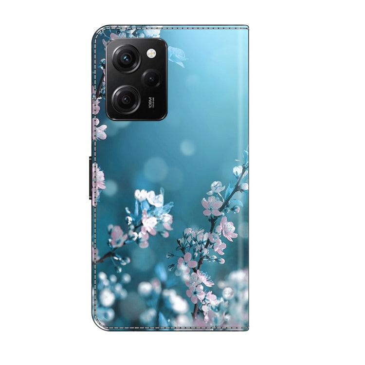 For Xiaomi Redmi Note 12 Pro Global Crystal 3D Shockproof Protective Leather Phone Case(Plum Flower)