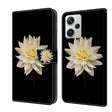 For Xiaomi Redmi Note 12 Pro+ Crystal 3D Shockproof Protective Leather Phone Case(White Flower) - free shipping - PMC TechLife - Order now!