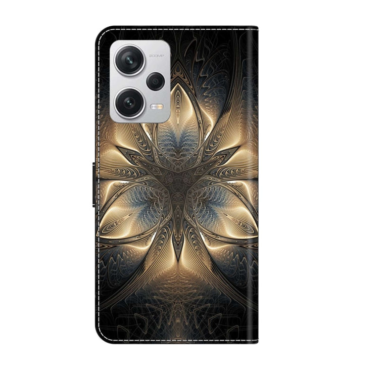 For Xiaomi Redmi Note 12 Pro+ Crystal 3D Shockproof Protective Leather Phone Case(Luminous Building)