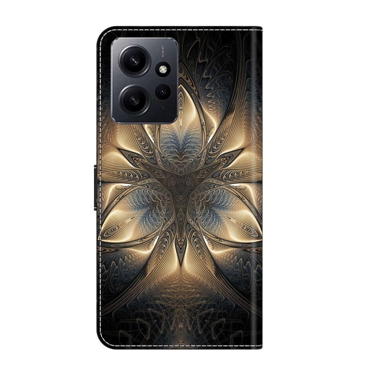For Xiaomi Redmi Note 12 4G Crystal 3D Shockproof Protective Leather Phone Case(Luminous Building)