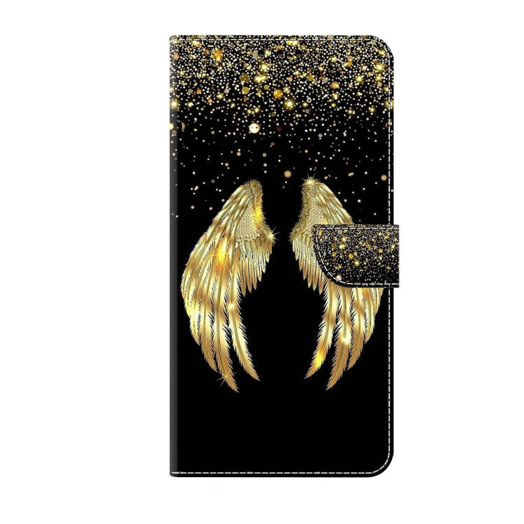 For Xiaomi Redmi Note 9 Pro Crystal 3D Shockproof Protective Leather Phone Case(Golden Wings)