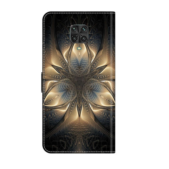 For Xiaomi Redmi Note 9 Pro Crystal 3D Shockproof Protective Leather Phone Case(Luminous Building)
