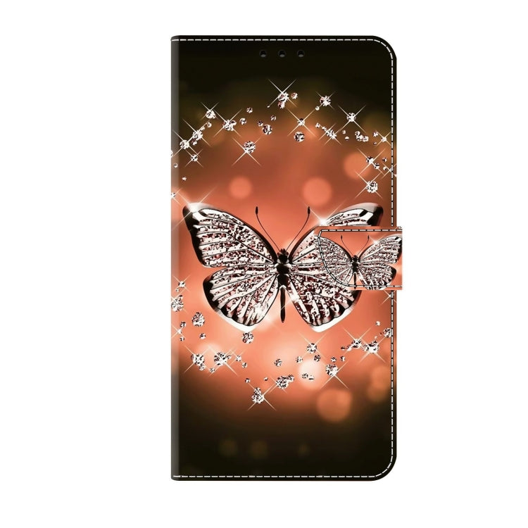 For Xiaomi Redmi Note 9 Pro Crystal 3D Shockproof Protective Leather Phone Case(Crystal Butterfly)