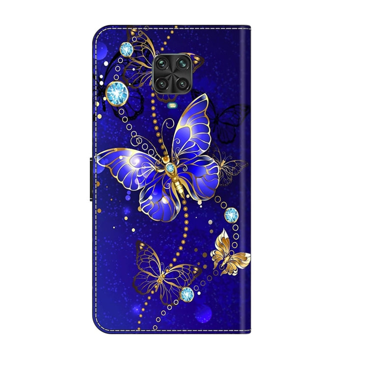 For Xiaomi Redmi Note 9 Pro Crystal 3D Shockproof Protective Leather Phone Case(Diamond Butterfly)