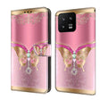 For Xiaomi 13 Crystal 3D Shockproof Protective Leather Phone Case(Pink Bottom Butterfly) - free shipping - PMC TechLife - Order now!