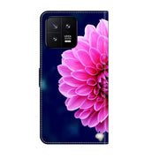 For Xiaomi 13 Crystal 3D Shockproof Protective Leather Phone Case(Pink Petals)