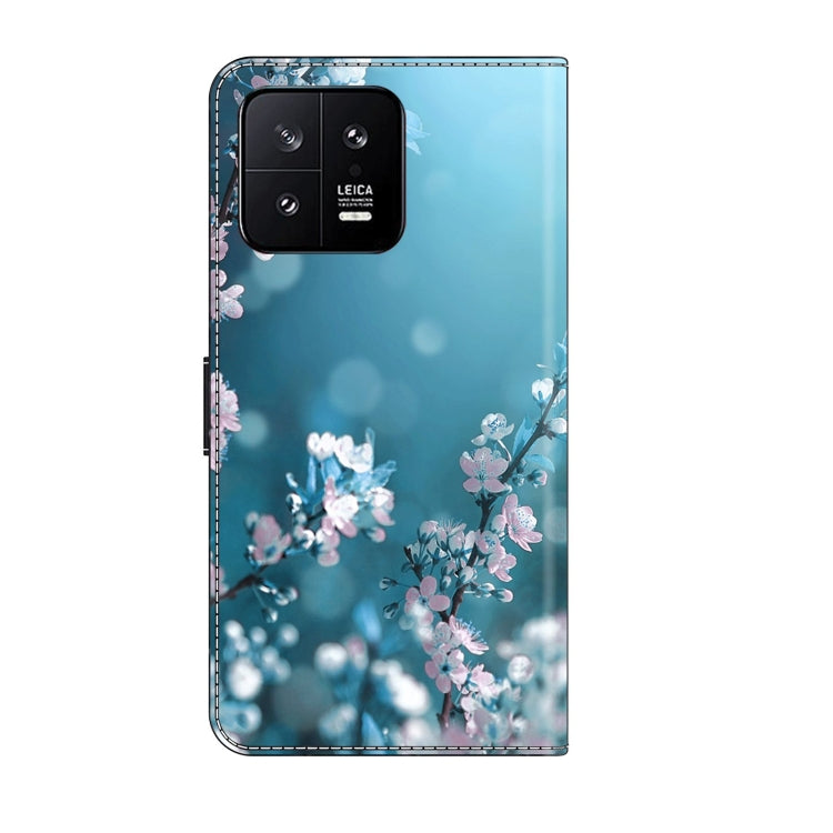 For Xiaomi 13 Crystal 3D Shockproof Protective Leather Phone Case(Plum Flower)