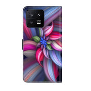 For Xiaomi 13 Crystal 3D Shockproof Protective Leather Phone Case(Colorful Flower)