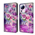 For Xiaomi 13 Lite Crystal 3D Shockproof Protective Leather Phone Case(Butterfly) - free shipping - PMC TechLife - Order now!
