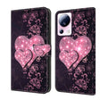 For Xiaomi 13 Lite Crystal 3D Shockproof Protective Leather Phone Case(Lace Love) - free shipping - PMC TechLife - Order now!