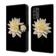 For Samsung Galaxy A13 4G / 5G / A04S Crystal 3D Shockproof Protective Leather Phone Case(White Flower) - free shipping - PMC TechLife - Order now!