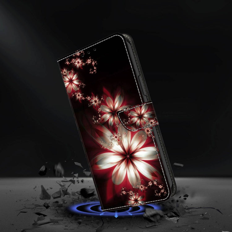 For Samsung Galaxy A13 4G / 5G / A04S Crystal 3D Shockproof Protective Leather Phone Case(Fantastic Flower)