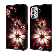 For Samsung Galaxy A32 5G Crystal 3D Shockproof Protective Leather Phone Case(Fantastic Flower)