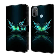 For Samsung Galaxy A33 5G Crystal 3D Shockproof Protective Leather Phone Case(Reflection Dutterfly)