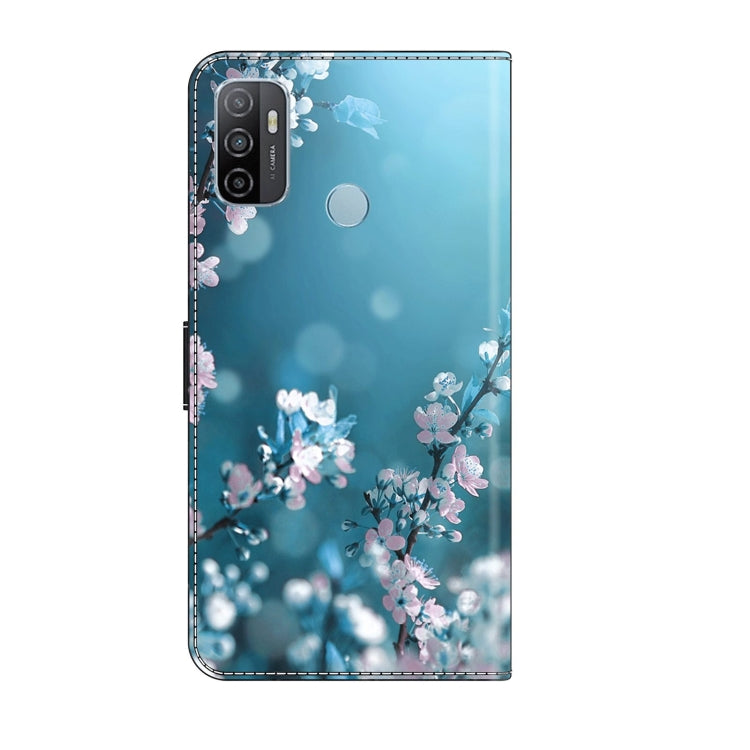 For Samsung Galaxy A33 5G Crystal 3D Shockproof Protective Leather Phone Case(Plum Flower)