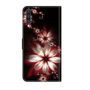 For Samsung Galaxy A50 Crystal 3D Shockproof Protective Leather Phone Case(Fantastic Flower)