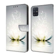 For Samsung Galaxy A51 4G Crystal 3D Shockproof Protective Leather Phone Case(Light Lotus) - free shipping - PMC TechLife - Order now!