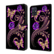 For Samsung Galaxy A51 4G Crystal 3D Shockproof Protective Leather Phone Case(Purple Flower Butterfly) - free shipping - PMC TechLife - Order now!