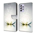 For Samsung Galaxy A52 / A52s 5G Crystal 3D Shockproof Protective Leather Phone Case(Light Lotus) - free shipping - PMC TechLife - Order now!