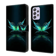 For Samsung Galaxy A53 Crystal 3D Shockproof Protective Leather Phone Case(Reflection Dutterfly)