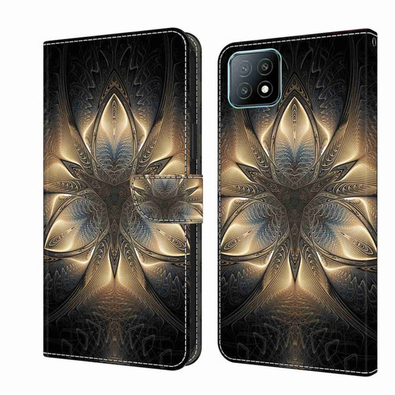 For Samsung Galaxy A53 Crystal 3D Shockproof Protective Leather Phone Case(Luminous Building)