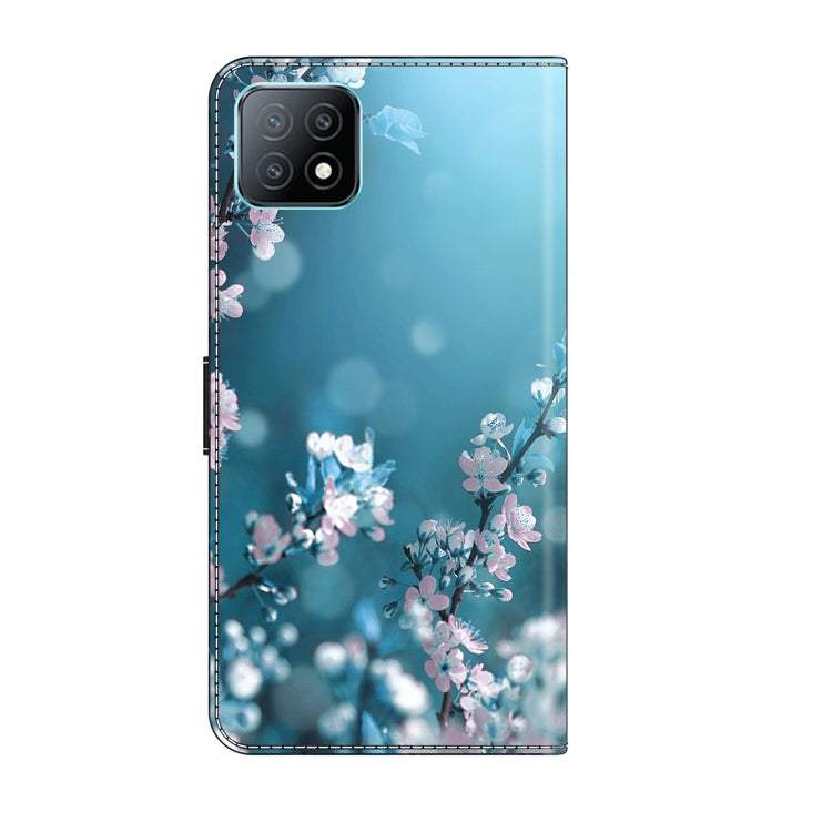 For Samsung Galaxy A53 Crystal 3D Shockproof Protective Leather Phone Case(Plum Flower)