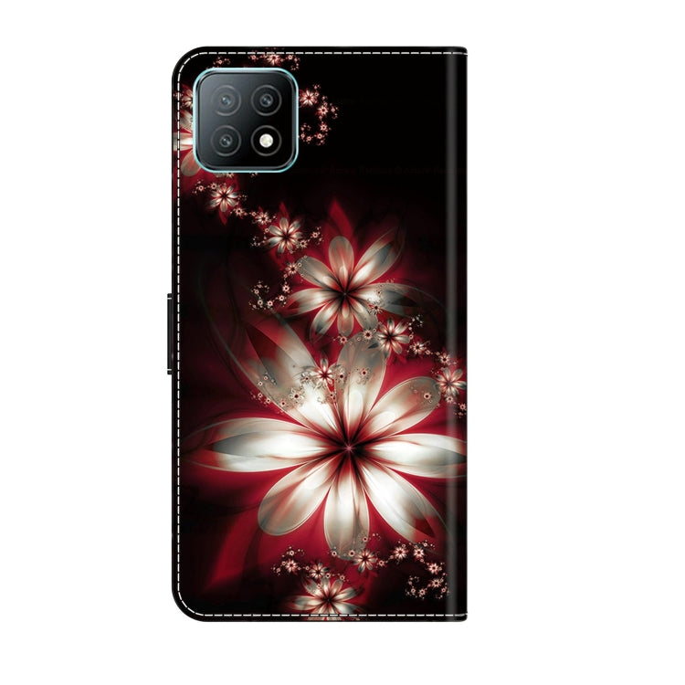 For Samsung Galaxy A53 Crystal 3D Shockproof Protective Leather Phone Case(Fantastic Flower)