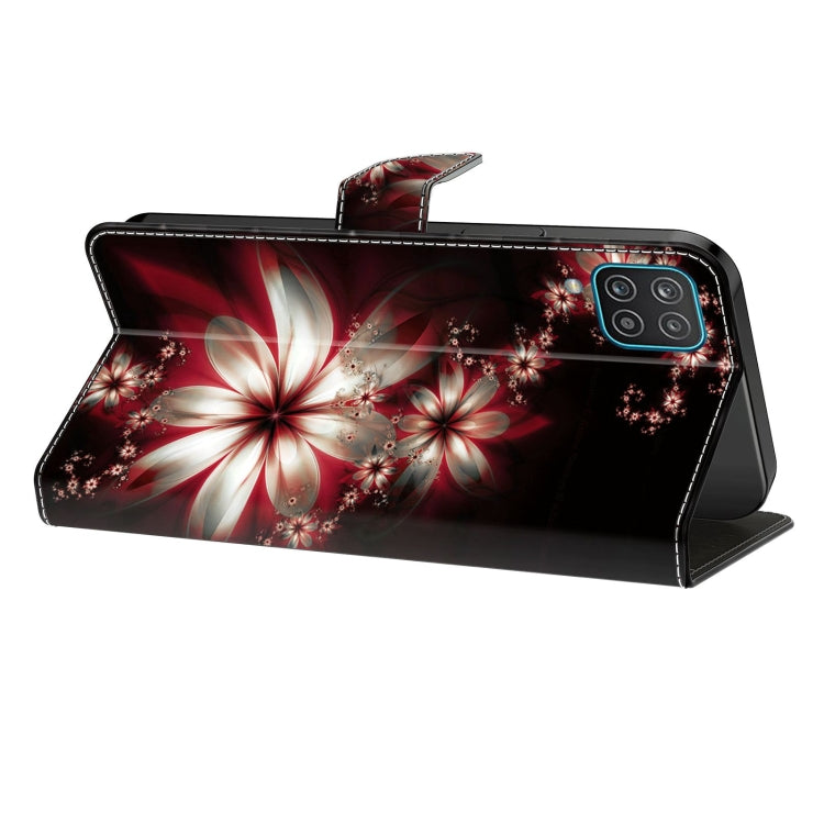 For Samsung Galaxy A53 Crystal 3D Shockproof Protective Leather Phone Case(Fantastic Flower)