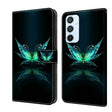 For Samsung Galaxy A54 5G Crystal 3D Shockproof Protective Leather Phone Case(Reflection Dutterfly) - free shipping - PMC TechLife - Order now!