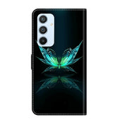 For Samsung Galaxy A54 5G Crystal 3D Shockproof Protective Leather Phone Case(Reflection Dutterfly)