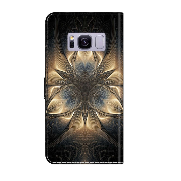 For Samsung Galaxy S8+ Crystal 3D Shockproof Protective Leather Phone Case(Luminous Building)