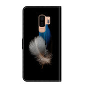 For Samsung Galaxy S9+ Crystal 3D Shockproof Protective Leather Phone Case(Two Branches)