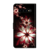 For Samsung Galaxy S10+ Crystal 3D Shockproof Protective Leather Phone Case(Fantastic Flower)
