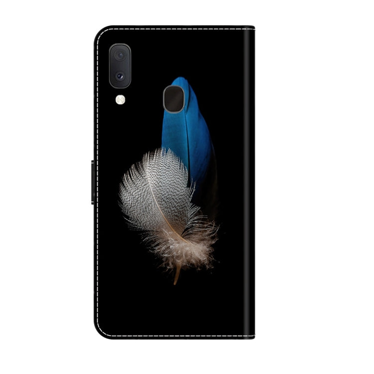 For Samsung Galaxy S10e Crystal 3D Shockproof Protective Leather Phone Case(Two Branches)