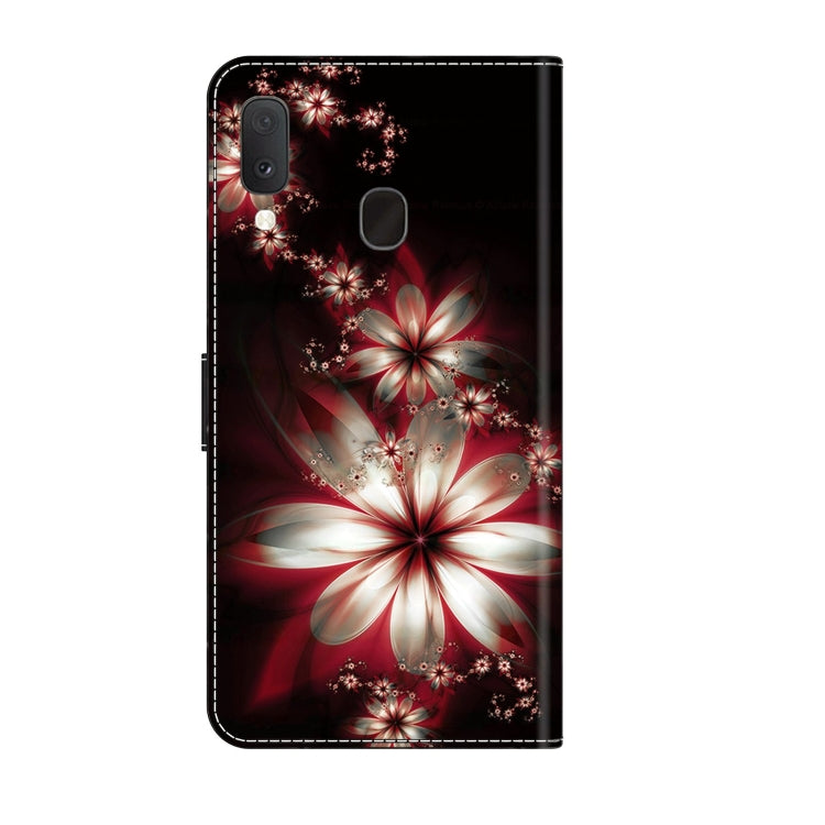 For Samsung Galaxy S10e Crystal 3D Shockproof Protective Leather Phone Case(Fantastic Flower)