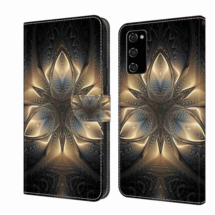 For Samsung Galaxy S20 FE Crystal 3D Shockproof Protective Leather Phone Case(Luminous Building)