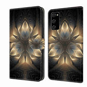 For Samsung Galaxy S20 FE Crystal 3D Shockproof Protective Leather Phone Case(Luminous Building)