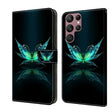 For Samsung Galaxy S22 Ultra Crystal 3D Shockproof Protective Leather Phone Case(Reflection Dutterfly) - free shipping - PMC TechLife - Order now!